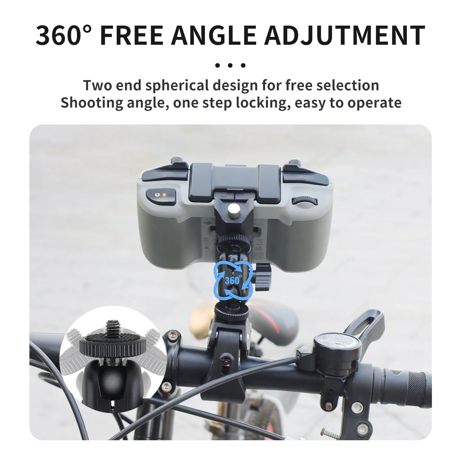 Remote Control Bicycle Support Holder Kit for DJI RC-N3/N2/N1 Mini 2 3 4 Pro/Air 2 2S 3 3S/Mavic 3 3Pro/Flip/Neo Drone Accessory thumbnail 2