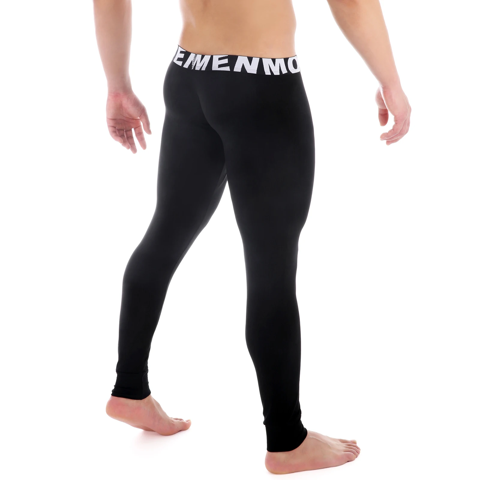 CLEVER-MENMODE Men's Gyms Trousers Sports Training Legging Male Low Rise Elastic Modal Compression Workout Pants thumbnail 6