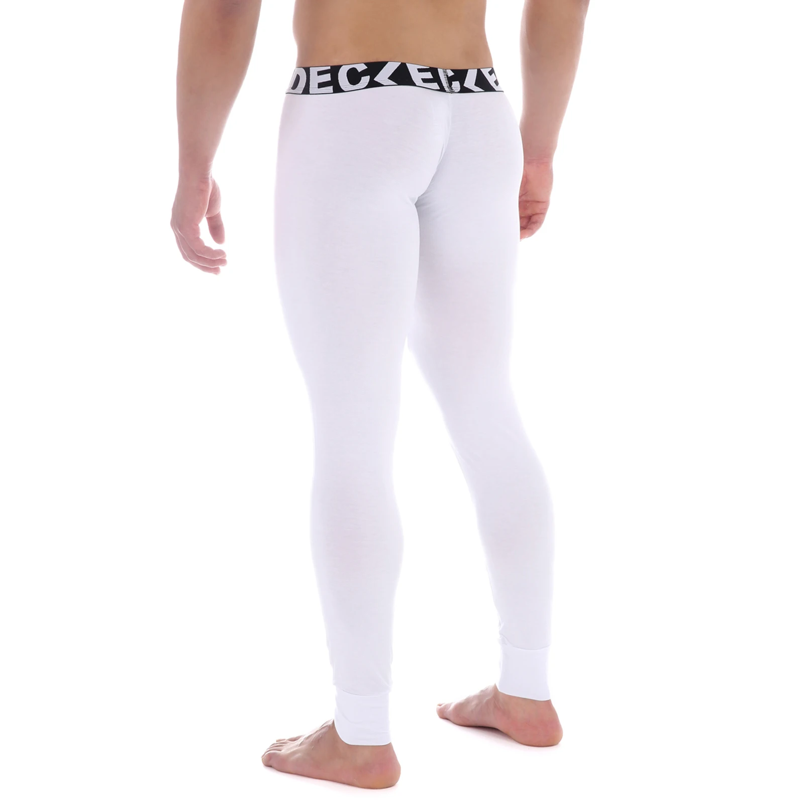 CLEVER-MENMODE Men's Gyms Trousers Sports Training Legging Male Low Rise Elastic Modal Compression Workout Pants thumbnail 5