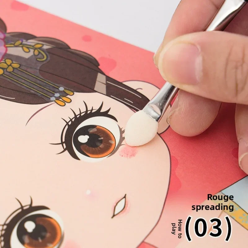 DIY Princess Makeup Set Kawaii Coloring Arts and Crafts Kids Girls Children Toy Book Lover Gifts Art Supplies Dress Up Stickers thumbnail 4