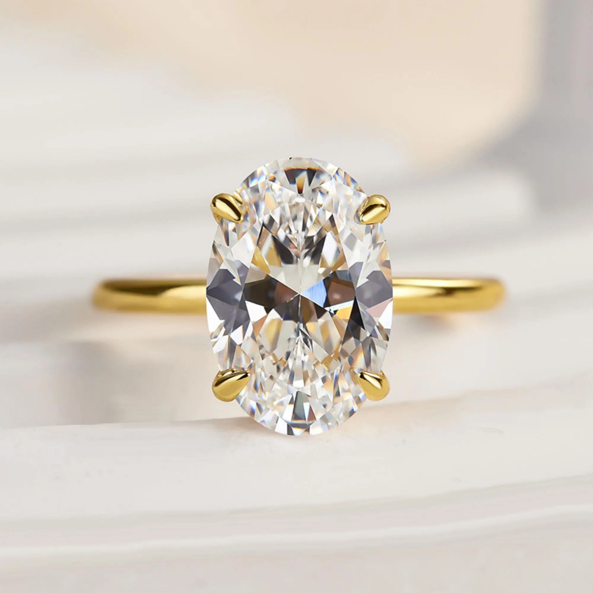 925 Sterling Silver Luxury Shiny 1-8CT Zircon Engagement Ring Wedding Band For Women Promise Eternity Ring Fine Jewelry Gift thumbnail 2
