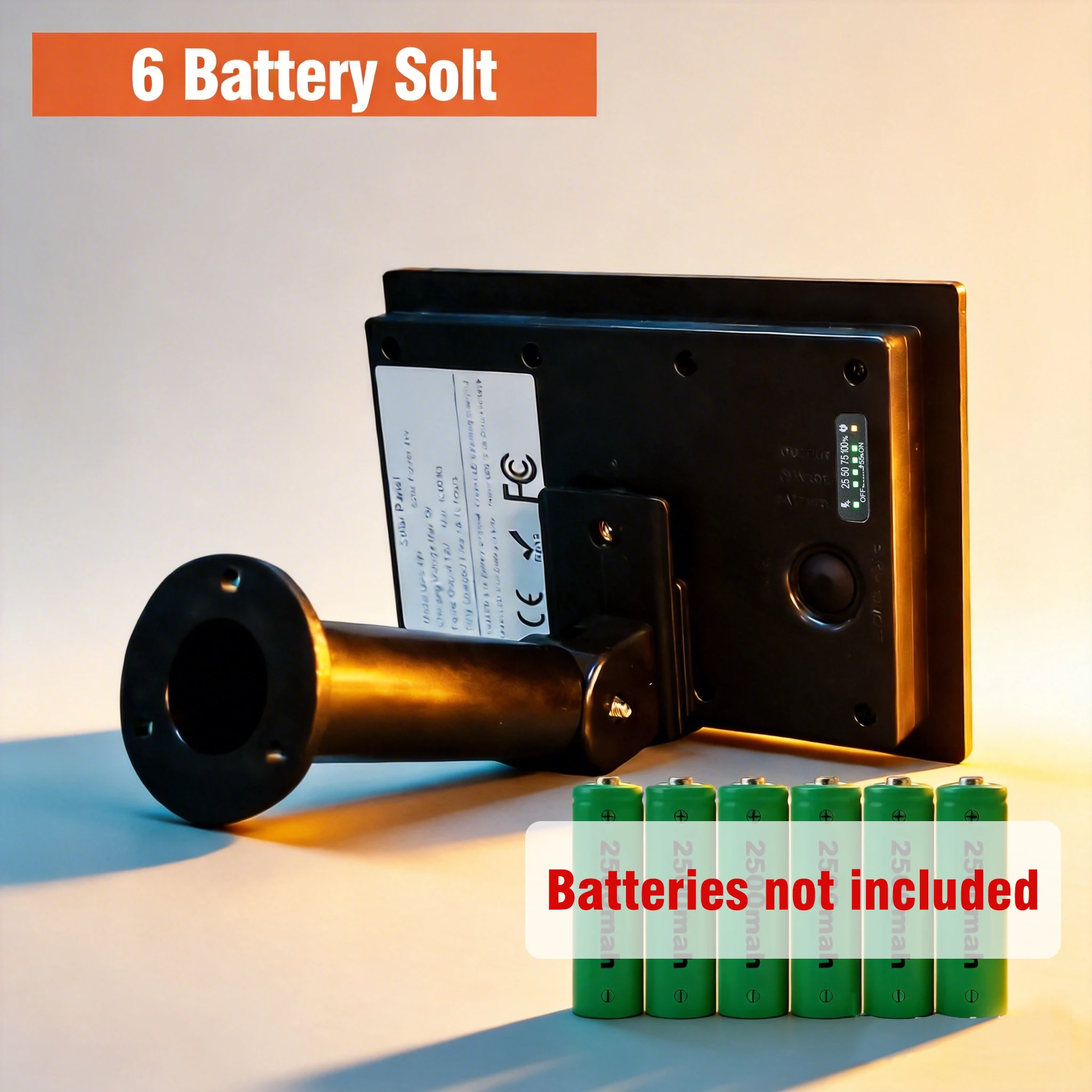 4W Solar Panel Waterproof Micro USB/TypeC Output 5V Solar Cells Charge Install 18650 Battery Outdoor For Leds or Remote Sensors thumbnail 2