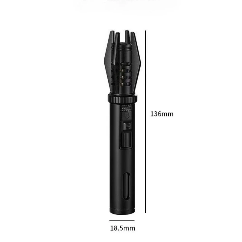 Kitchen Outdoors Torch Flame Jet Gas Lighter Cigarette Smoking Accessories Windproof Turbo Metal Jewelry Welding Cigar Lighters thumbnail 6