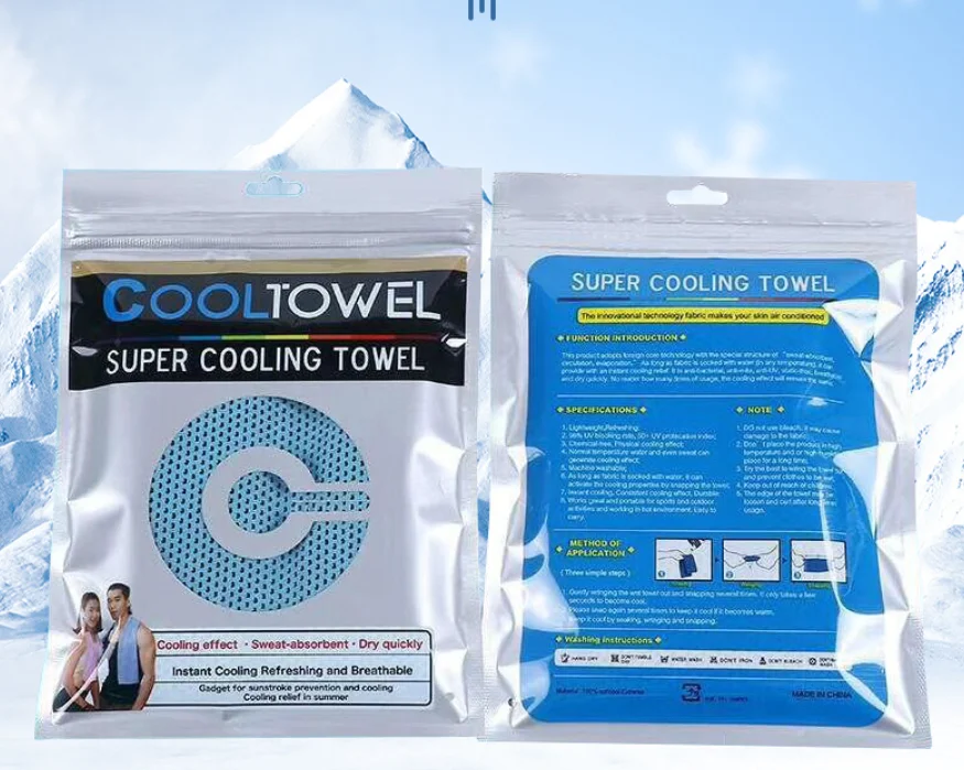 1/5/10PCS Dot Print Ice Cool Towel for Outdoor Fitness - Quick Drying Sweat-Absorbing Sports Towel With Cooling Sensation thumbnail 3