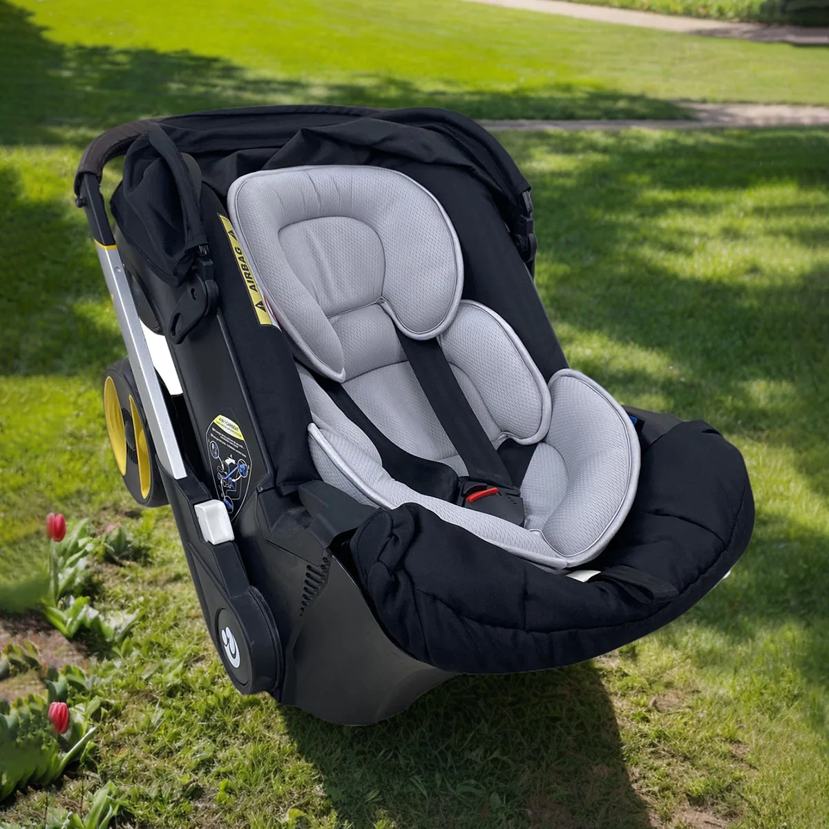 Universal Baby Stroller Seat Cushion Head and Body Support Pillow Infant Car Seat Insert For DOONA Newborn Stroller accessories thumbnail 3