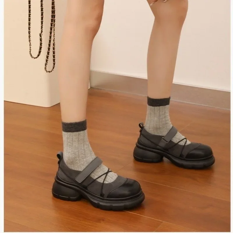 Autumn Chunky Women Sports Shoes Fashion Shallow Butterfly-knot Platform Sneakers Ladies Casual Flats Outdoor Mary Jane Shoe thumbnail 5