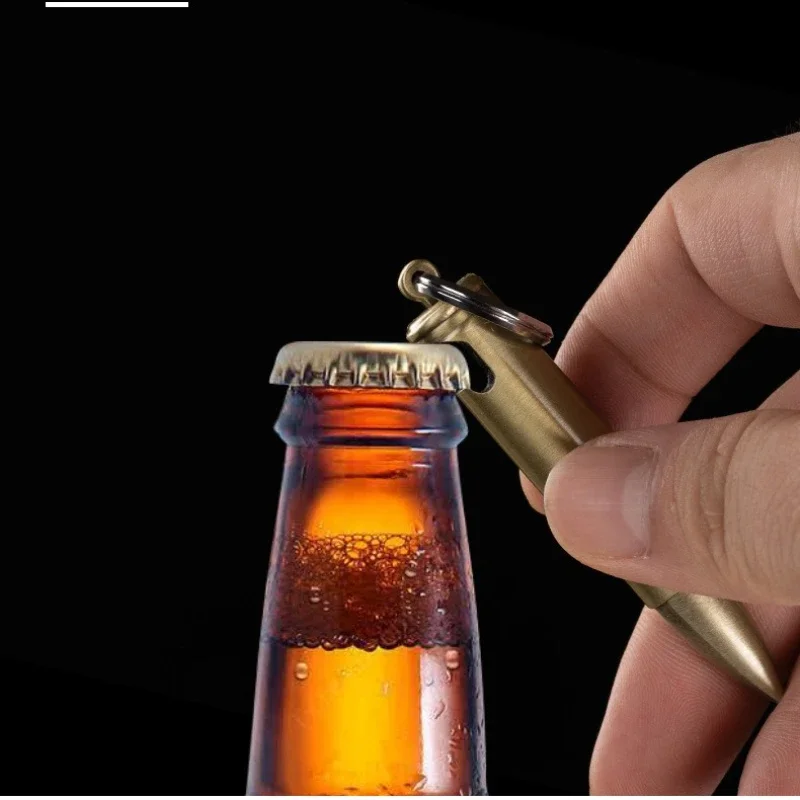 Portable metal keychain retro windproof fuel lighter suitable for outdoor camping emergency survival ignition tool thumbnail 3