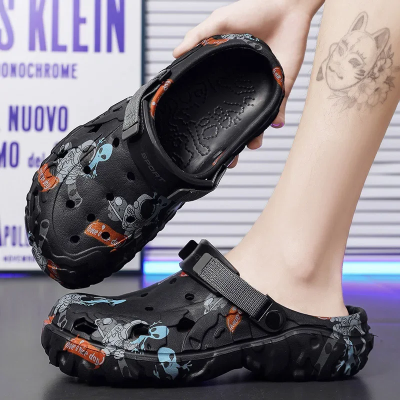 Plus Size 46 47 Men's Summer Clogs Sandals Eva Slippers Men Fashion New Flat Sandals Men Women Leisure Slides Men Casual Shoes thumbnail 5