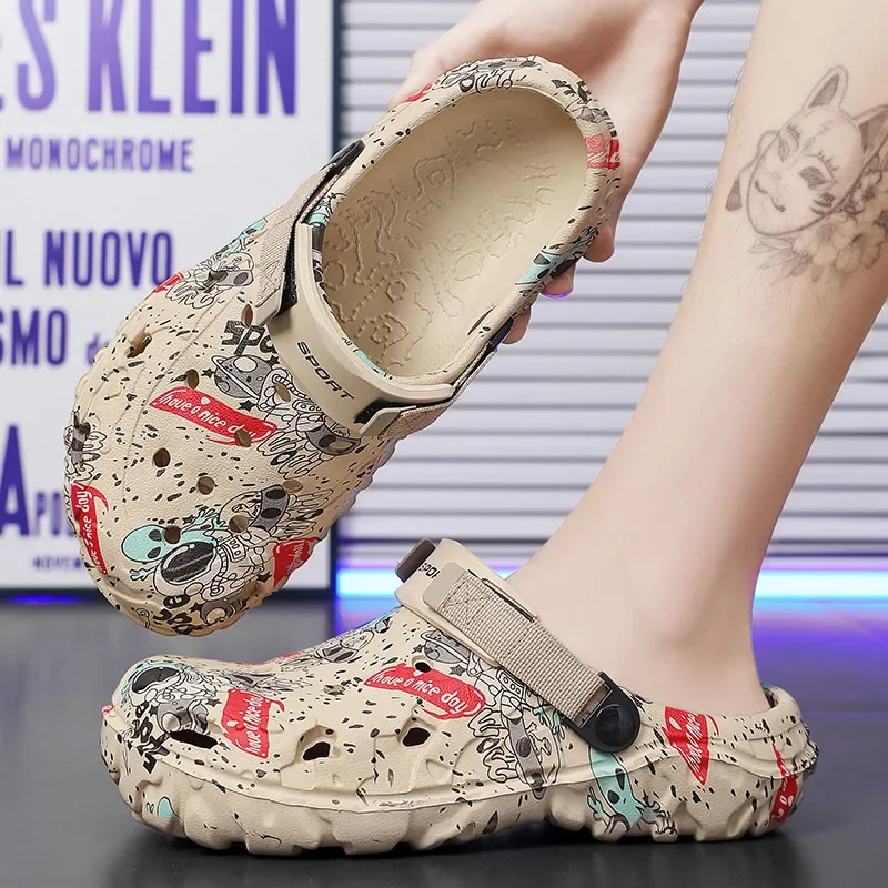Plus Size 46 47 Men's Summer Clogs Sandals Eva Slippers Men Fashion New Flat Sandals Men Women Leisure Slides Men Casual Shoes thumbnail 4