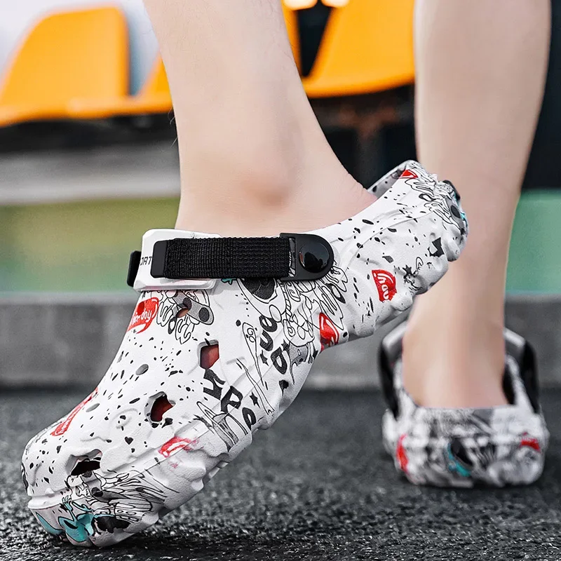 Plus Size 46 47 Men's Summer Clogs Sandals Eva Slippers Men Fashion New Flat Sandals Men Women Leisure Slides Men Casual Shoes thumbnail 6