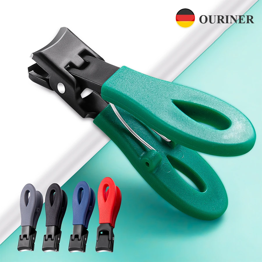 Portable Ultra Sharp Nail Clippers Stainless Steel Wide Jaw Opening Anti Splash Toe Nail Clippers Adult Thick Nails Large Open thumbnail 3