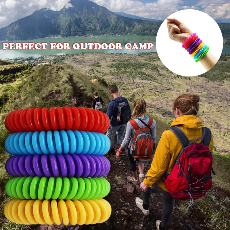 1pcs Portable Color Anti-Mosquito Wristband Insect Bees Mosquitoes Repellent Bracelet For Home Outdoor Hiking Camp Pest Control thumbnail 2