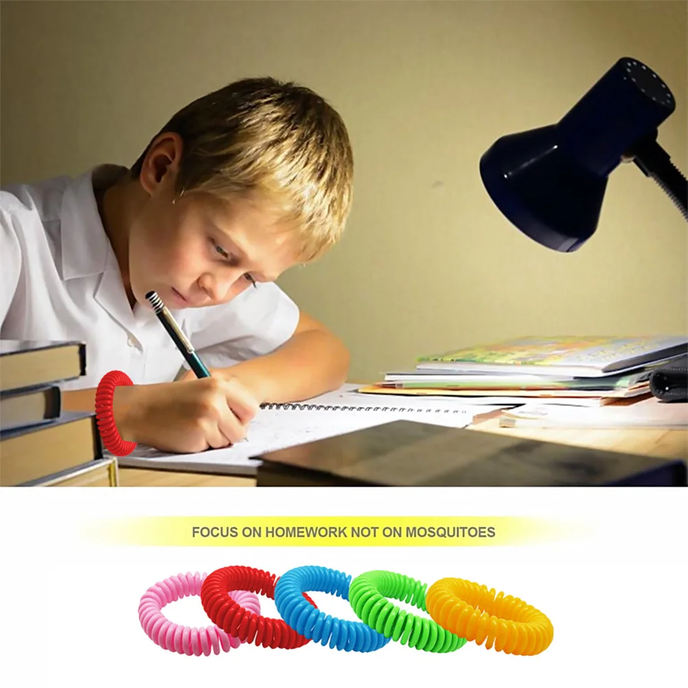 1pcs Portable Color Anti-Mosquito Wristband Insect Bees Mosquitoes Repellent Bracelet For Home Outdoor Hiking Camp Pest Control thumbnail 3