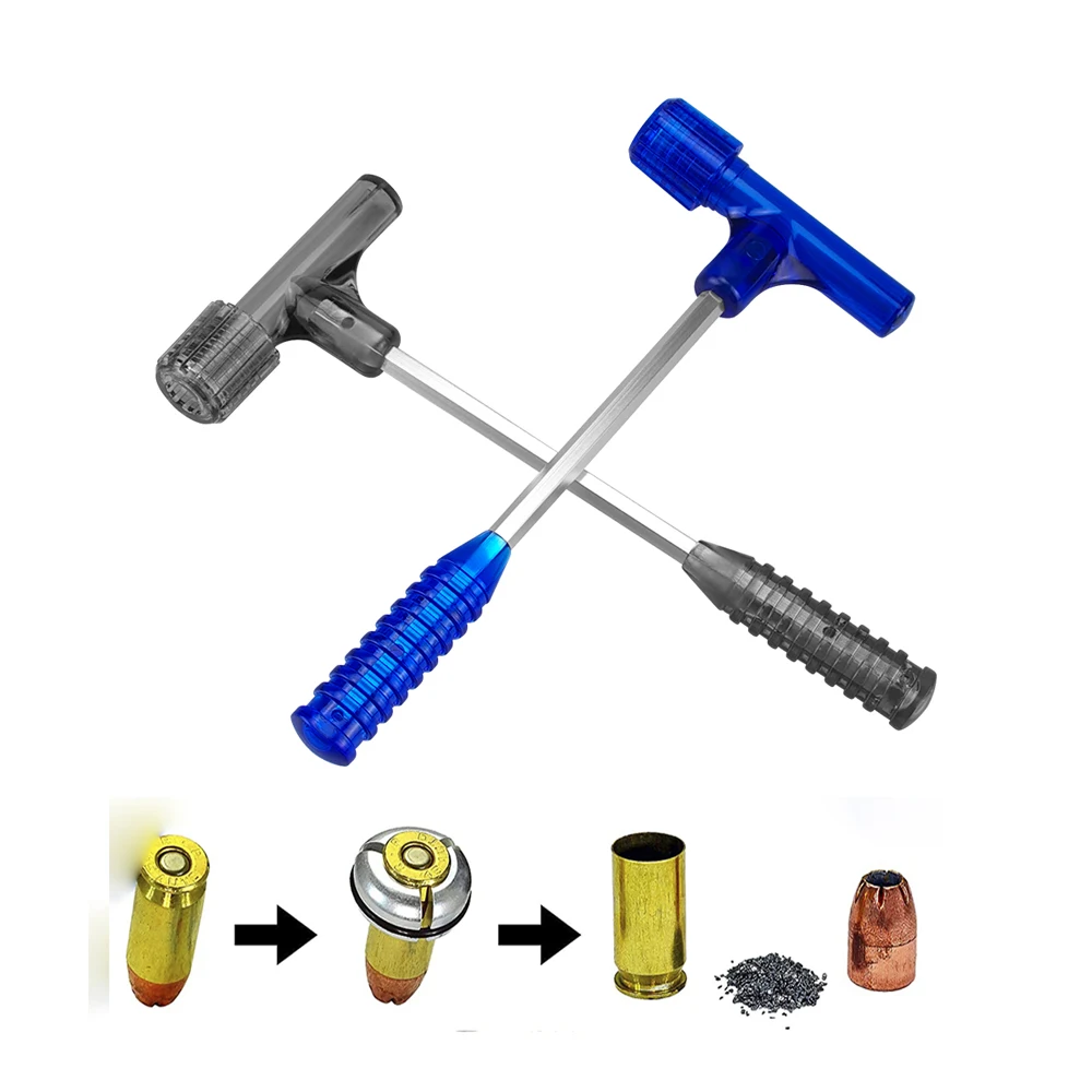 Bullet Hammer Kinetic Style Fit For AR15 AR10 M4 M16 Airsoft .17 to 50-70 Shots Gun Rounds With Three Sets Collets Ammo Remover thumbnail 3