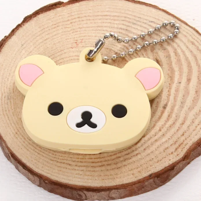 New Rilakkuma Key Protective Cover Keychains Anime Relax Bear PVC Cases Backpack Bags Hot Sales Key Rings Pendants Charms Gift thumbnail 2