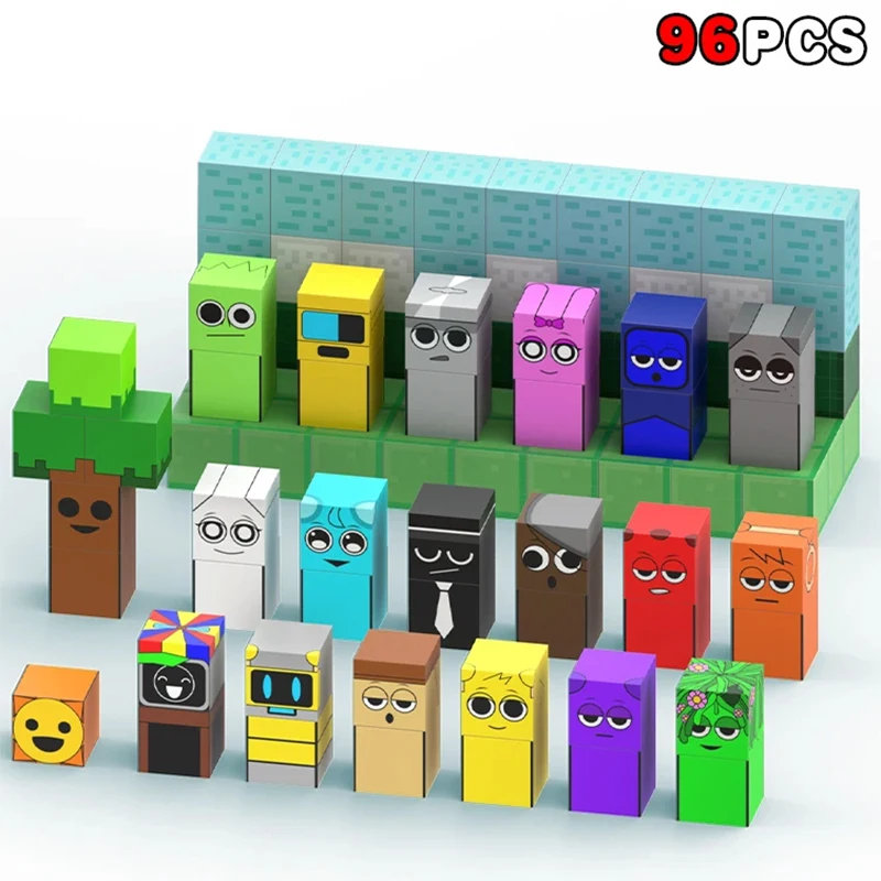 Magnetic Building Block Magnet Cube Mine World Set for Boy Girl Kid Age 3+ DIY Model Children STEM Sensory Toy Christmas Gift thumbnail 6