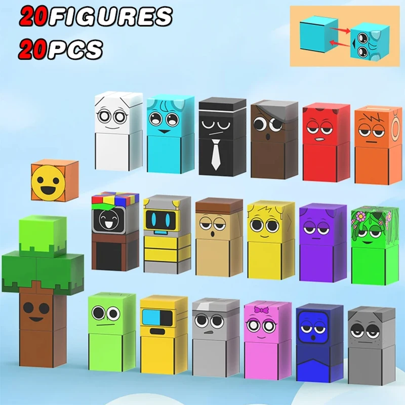 Magnetic Building Block Magnet Cube Mine World Set for Boy Girl Kid Age 3+ DIY Model Children STEM Sensory Toy Christmas Gift thumbnail 2