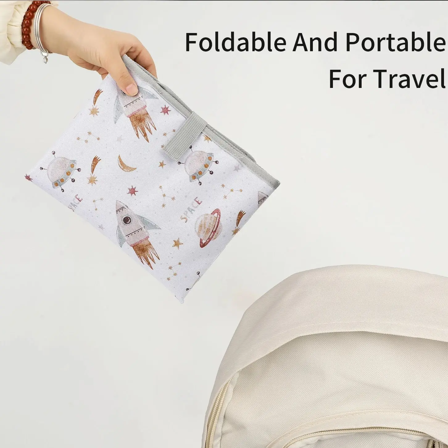 INSULAR Airplane Seat Extender Cartoon Child Plane Seat Extension Pad Multi-functional Kids Plane Travel Hammock Bed Waterproof thumbnail 3