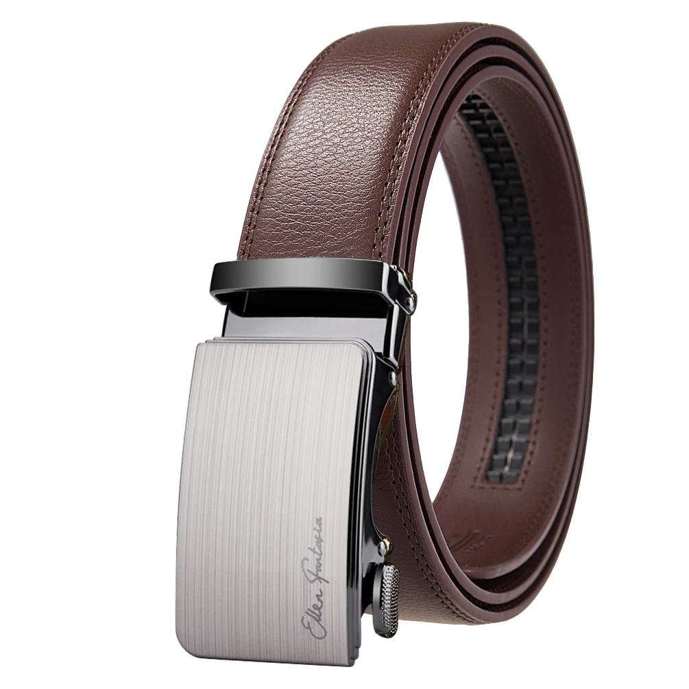 Fashion Designer Belt for Men High Quality Genuine Leather Men Belt Alloy Buckle Automatic Belt Business Belt Men thumbnail 2