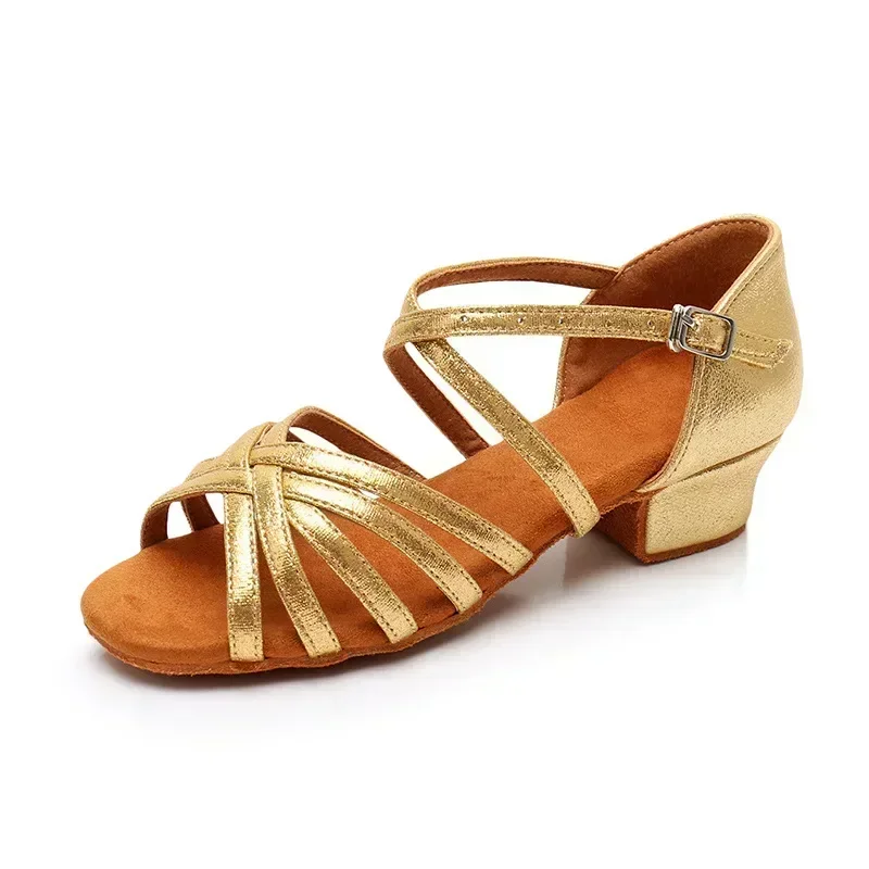 Girls Dance Shoes for Ladies Latin Ballroom Kids/kids Tango Salsa Latin Dance Shoes Low Heel Salsa Training Shoes thumbnail 6