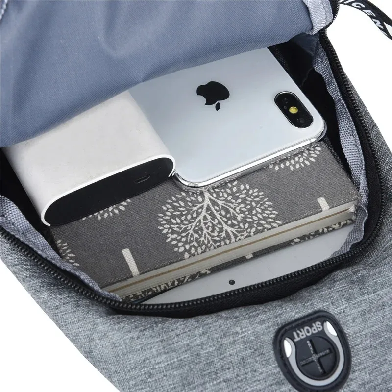 New Multifunctional Chest Bag Men's Fashion Trend Oxford Cloth Shoulder Bag Korean Style Casual Waterproof Messenger Bag Handbag thumbnail 6