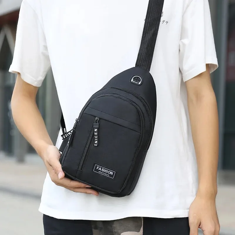 New Multifunctional Chest Bag Men's Fashion Trend Oxford Cloth Shoulder Bag Korean Style Casual Waterproof Messenger Bag Handbag thumbnail 2
