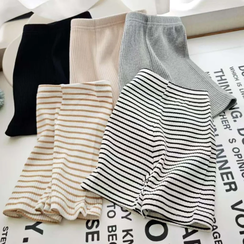 2025 Summer Baby Trousers Pants Ribbed Elastic Striped Pants Children's Casual Infant Clothing Kids Toddler Boys Girl Clothes thumbnail 2