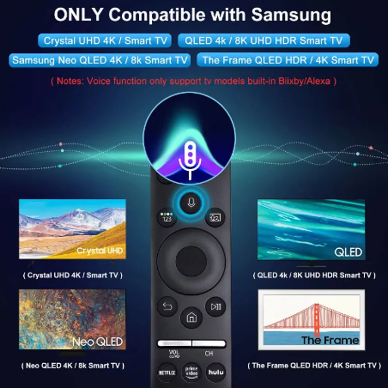 Universal BN59 Replacement Voice Remote Control for Samsung Smart TV with Voice Function Compatible with QLED LED LCD Models thumbnail 3