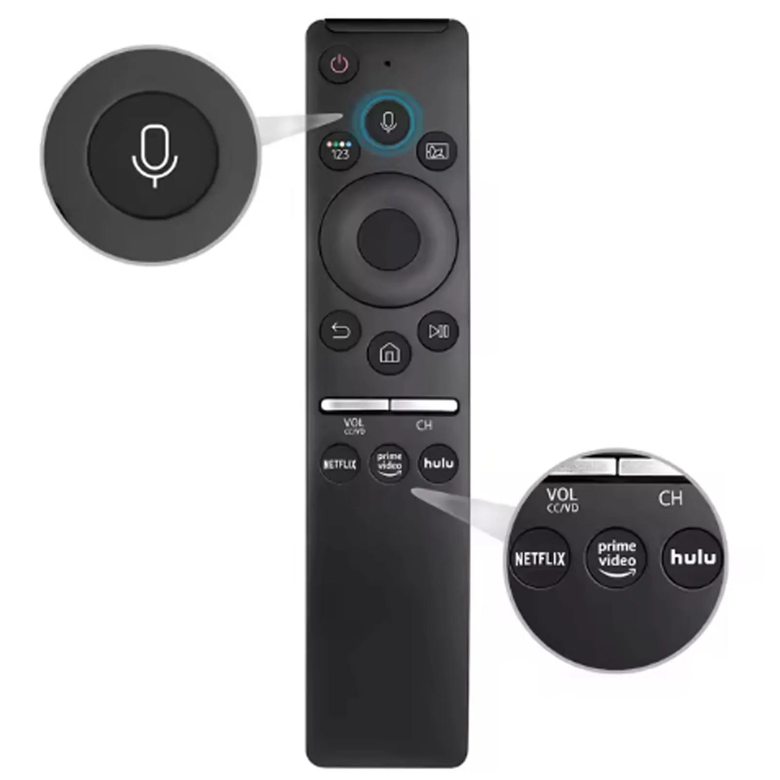 Universal BN59 Replacement Voice Remote Control for Samsung Smart TV with Voice Function Compatible with QLED LED LCD Models thumbnail 2