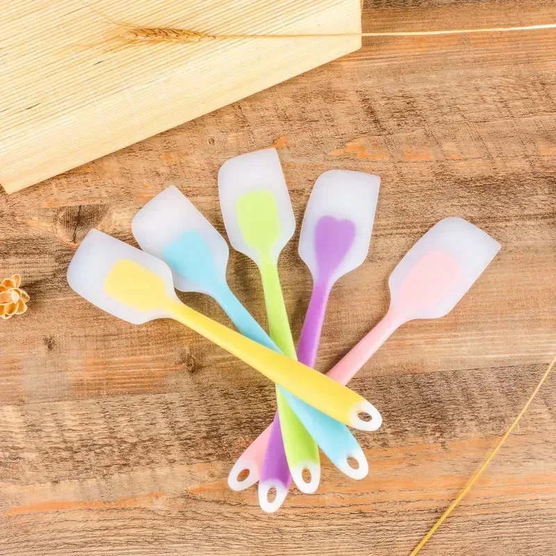 Silicone Spatula Cream Butter Cooking Baking Spatula Heat Resistant Utensils Scrape Decorator Translucent Kitchen Baking Tools thumbnail 2