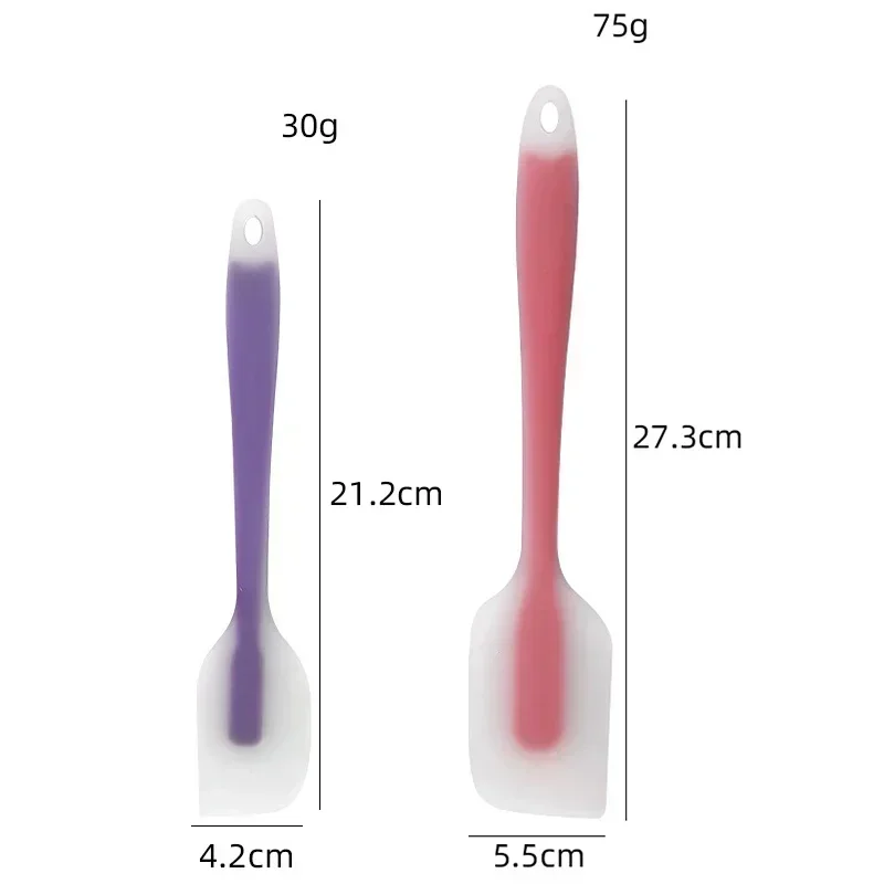 Silicone Spatula Cream Butter Cooking Baking Spatula Heat Resistant Utensils Scrape Decorator Translucent Kitchen Baking Tools thumbnail 6