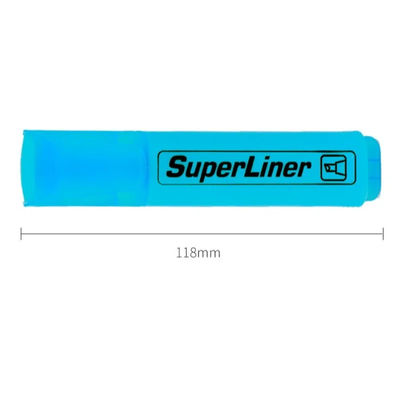 6pcs/Set Blique Highlighters Marker Colorful Underline Marker High Capacity Highlighter Office School Supplies thumbnail 6