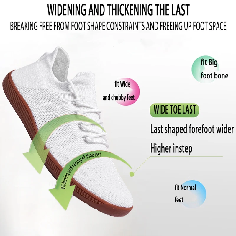 Minimalist Barefoot Shoes Unisex Lightweight Breathable Zero Soles Wide Toe Men's Running Shoes Outdoor Casual Walking Shoes thumbnail 5