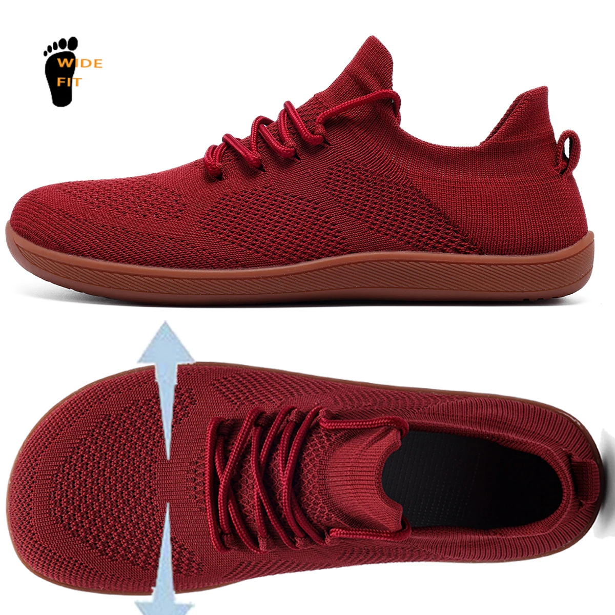 Minimalist Barefoot Shoes Unisex Lightweight Breathable Zero Soles Wide Toe Men's Running Shoes Outdoor Casual Walking Shoes thumbnail 5