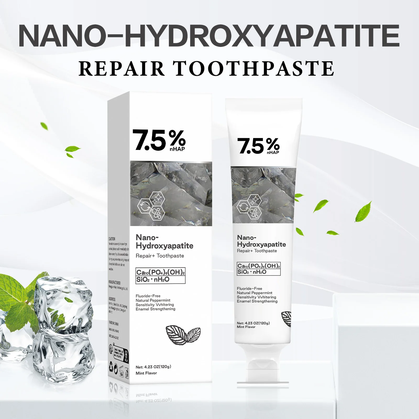 120g Nano Hydroxyapatite Toothpaste Remover Coffee/Tea Stain Improve Bad Breath Prevent Caries Fresh Breath Teeth Dental Care thumbnail 5