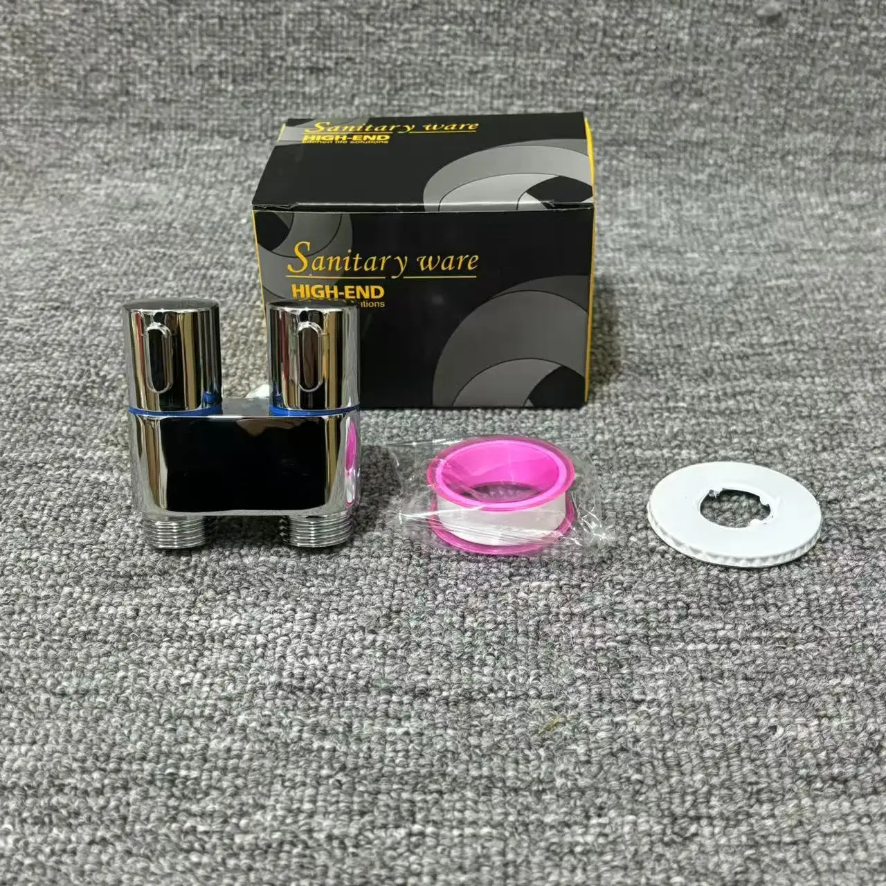 G1/2 1 in 2 out dual control water inlet toilet washing machine faucet bathroom toilet bidet control valve bathroom accessories thumbnail 4