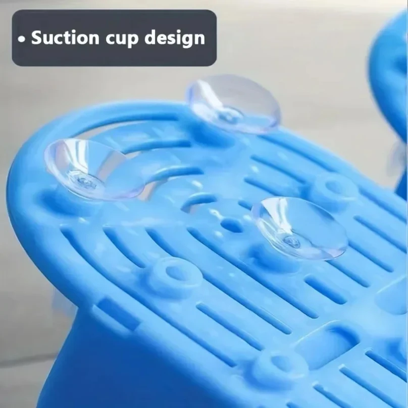 1PC Shower Foot Scrubber Massager Cleaner Spa Exfoliating Washer Wash Slipper Tools Bathroom Bath Foot Brushes Remove Dead Skin thumbnail 6