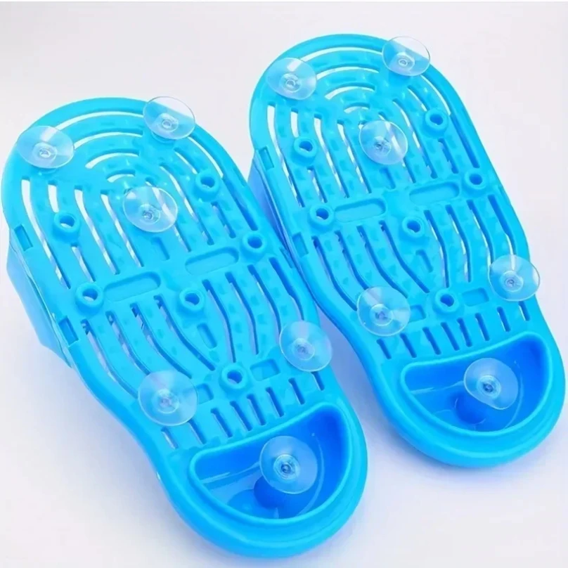 1PC Shower Foot Scrubber Massager Cleaner Spa Exfoliating Washer Wash Slipper Tools Bathroom Bath Foot Brushes Remove Dead Skin thumbnail 4