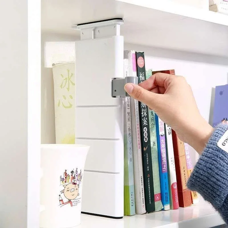 New Retractable Drawer Partition, Adjustable Drawer Dividers ,Creative Bookshelves Partition, Household Storage Home Decoration thumbnail 3