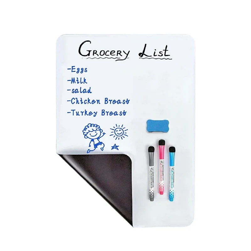 A3 A4 A5 Magnetic Dry Erase Board Refrigerator Magnet Marker WhiteBoard Sheet Kitchen Erasable Flexible Fridge Memo Grocery List thumbnail 2