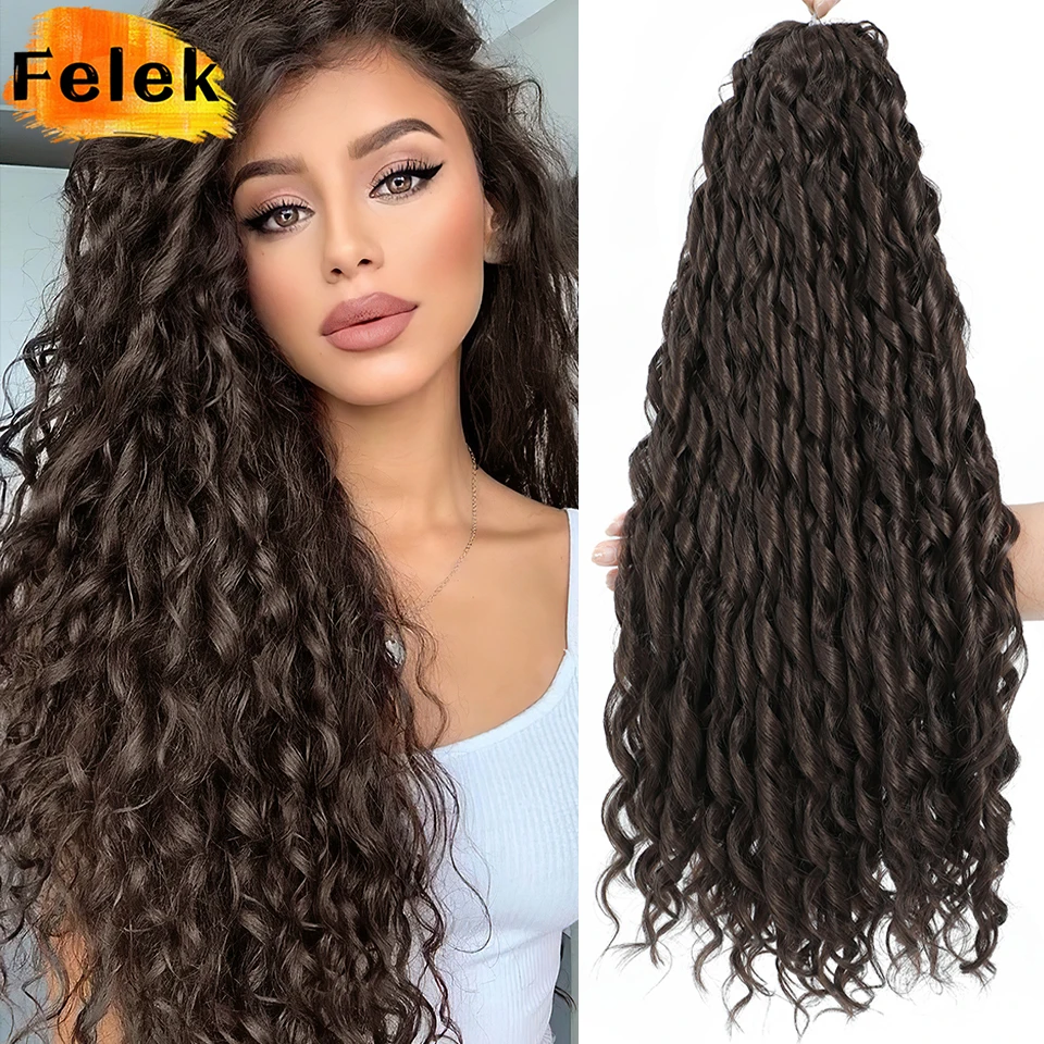 Burgundy Jessica Curls Braiding Hair Extension Synthetic Loose Water Wave Twist Crochet Hair 22 Inch Red Green Crochet Braids thumbnail 4