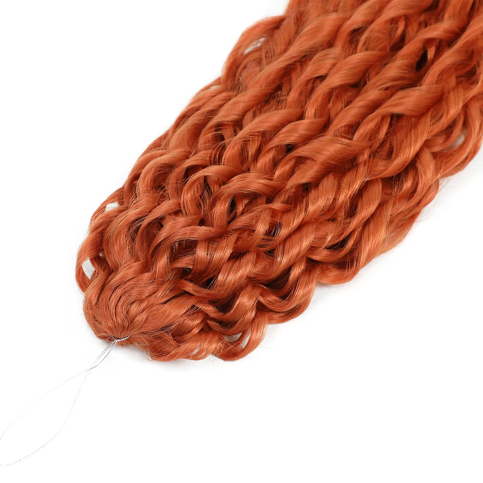 Burgundy Jessica Curls Braiding Hair Extension Synthetic Loose Water Wave Twist Crochet Hair 22 Inch Red Green Crochet Braids thumbnail 5