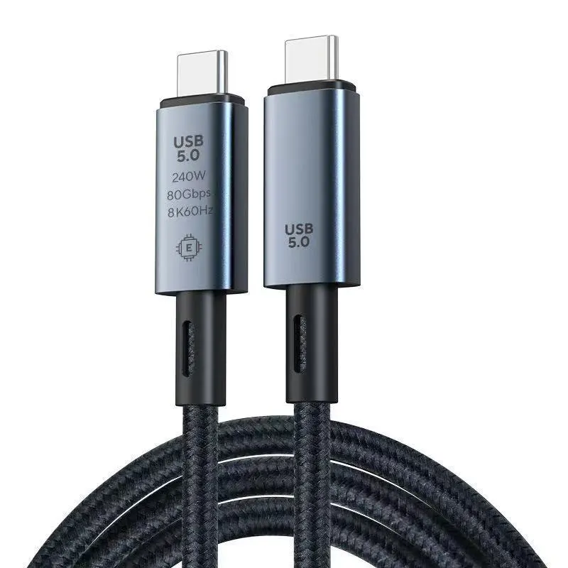 USB 5 Cable 80Gbps 240W 8K 60Hz For Thunderbolt 5 Type C Fast Charging Thunderbolt3 USB 5.0 USB C to C Data Transfer Cable thumbnail 6