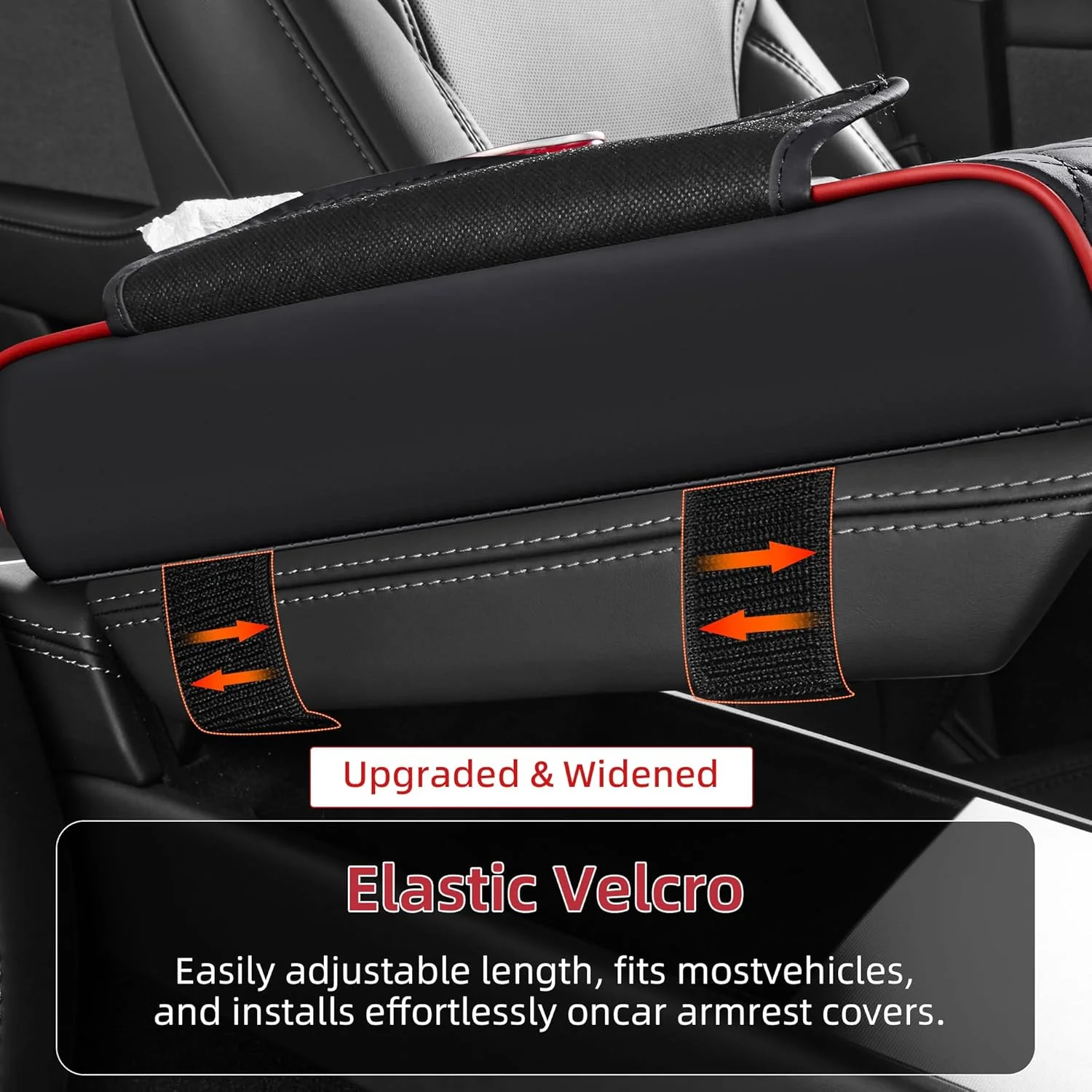 Center Console Organizer with Cup Holder Car Armrest Storage Box Armrest Heightening Cushion Pad for Car Interior Auto Accessory thumbnail 3