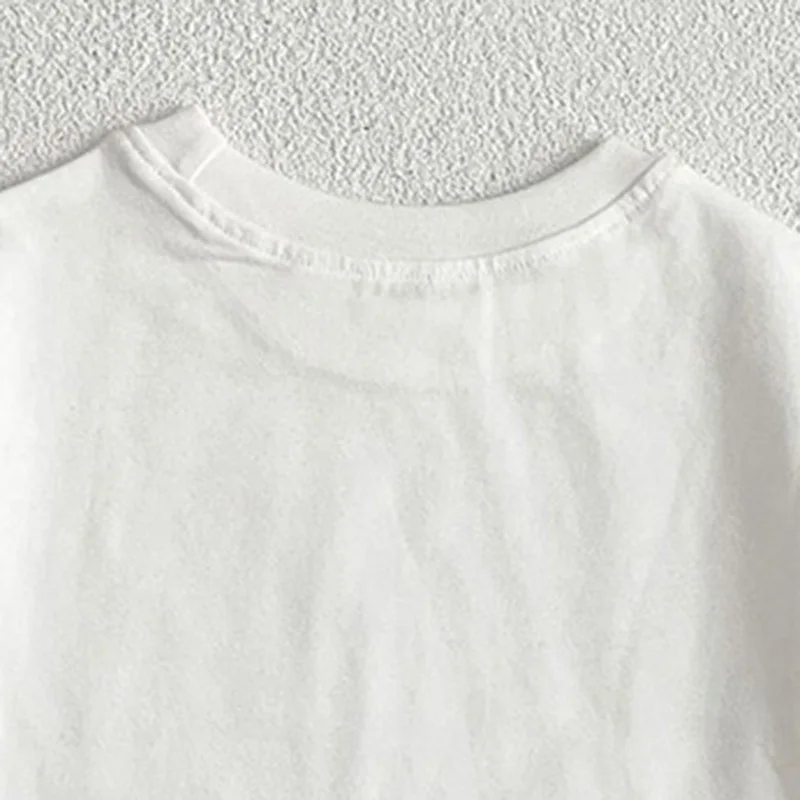 Summer Baby Boys Girls T-shirt Toddler Solid Color Top Clothes Korean Style Infant Baby Boys Girls Short Sleeves T-shirt Clothes thumbnail 5