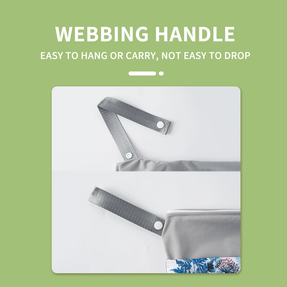 Happyflute Wetbag For Baby Diapers Nappies Waterproof Reusable Diaper Bag With Two Zipper 30cmx40cm thumbnail 6