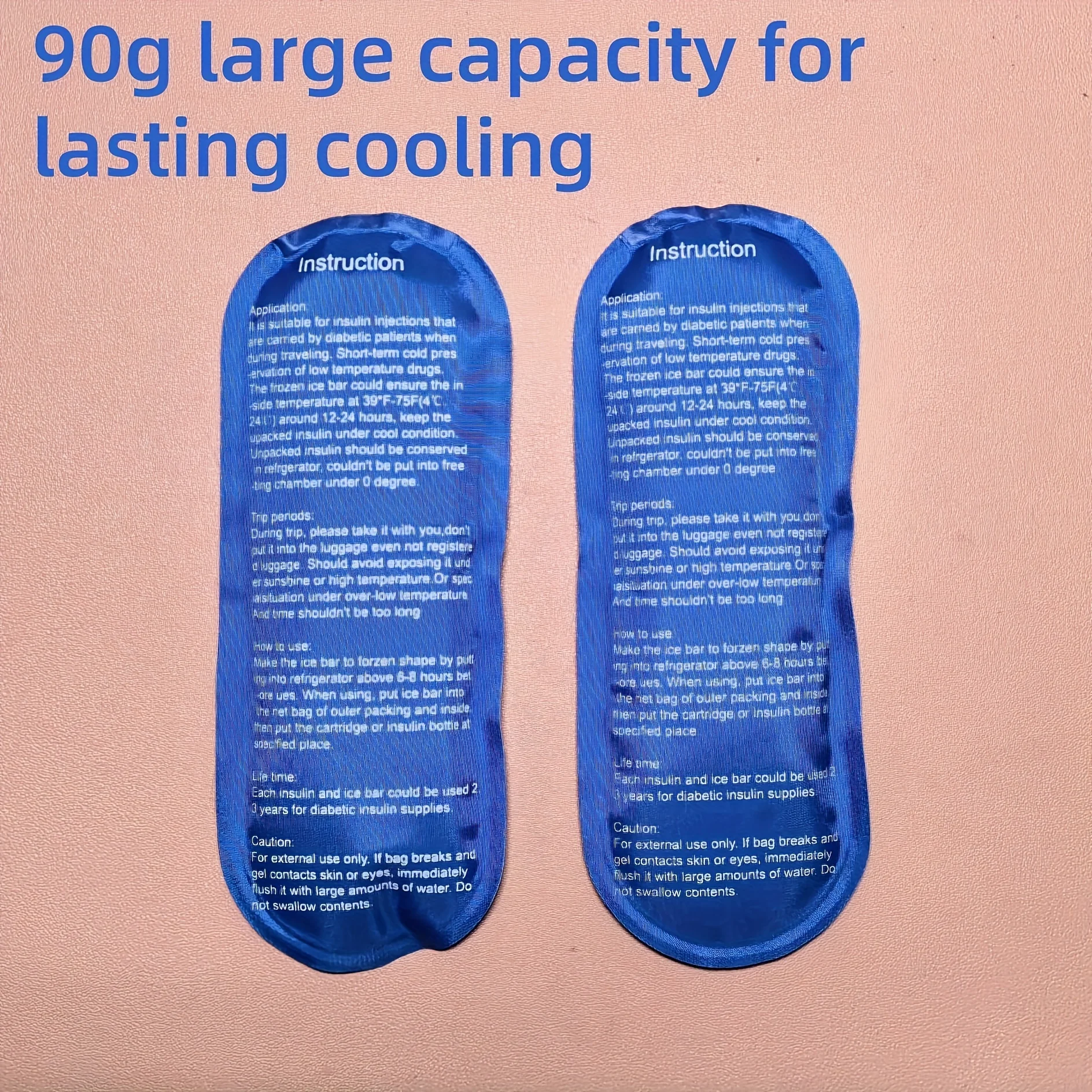 1/6pcs Insulin Gel Ice Bag Reusable Cooling Bag Refrigerated Ice Strip Cold Insulation Ice Pack for Pain Relief Medicine Storage thumbnail 6