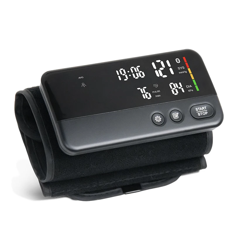 Arm Blood Pressure Monitor Portable Tonometer Bluetooth Digital Tensiometer LCD Large Display Screen Large Cuff Sphygmomanometer
