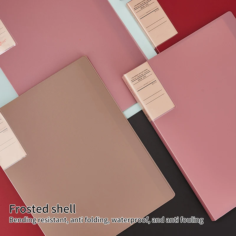 A4 File Folder -1 Set, Retro Appearance, Multiple Pages, Various Colors, Used For Data Organization And Classification thumbnail 3
