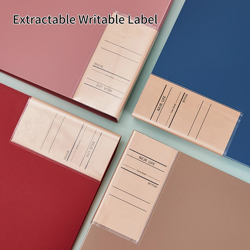 A4 File Folder -1 Set, Retro Appearance, Multiple Pages, Various Colors, Used For Data Organization And Classification thumbnail 2